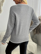 Alyson | Cozy Snowflake Jacquard Sweater