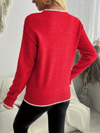 Alyson | Cozy Snowflake Jacquard Sweater