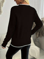 Alyson | Cozy Snowflake Jacquard Sweater