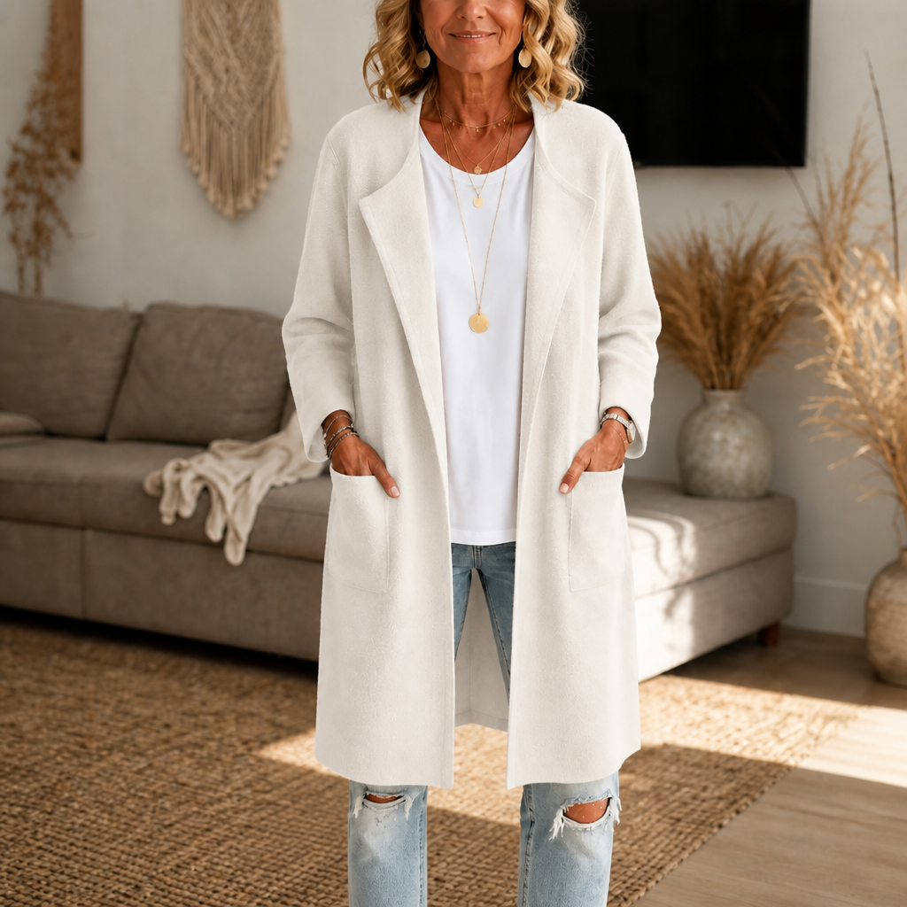 Amelie | Soft Open-Front Longline Coat
