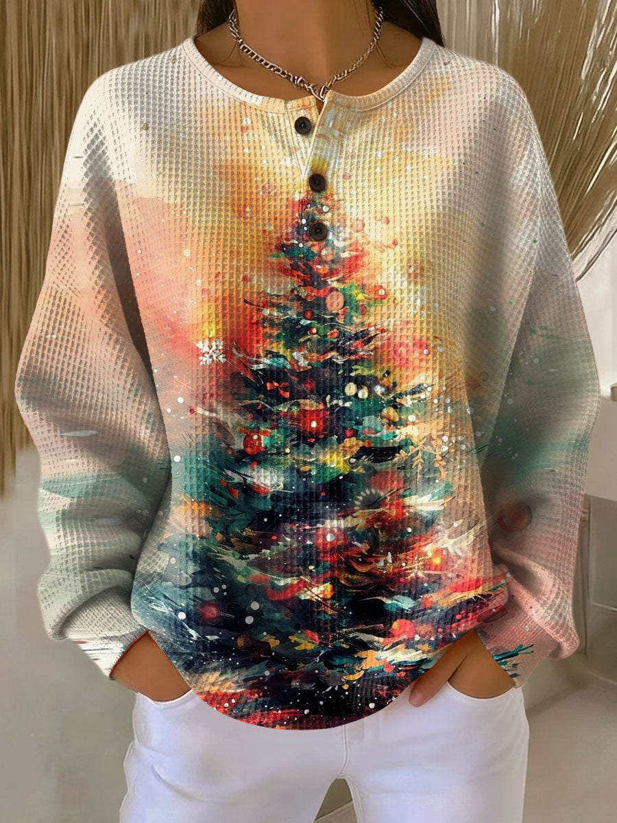 Anastasia | Cozy Christmas Tree Sweater