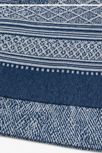 Annalise | Textured Denim-Trim Blouse