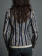 Anne | Floral Print Structured Shoulder Blazer