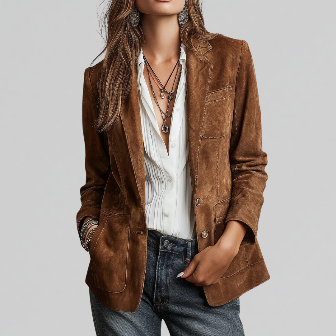 Annette | Soft Suede-Touch Blazer