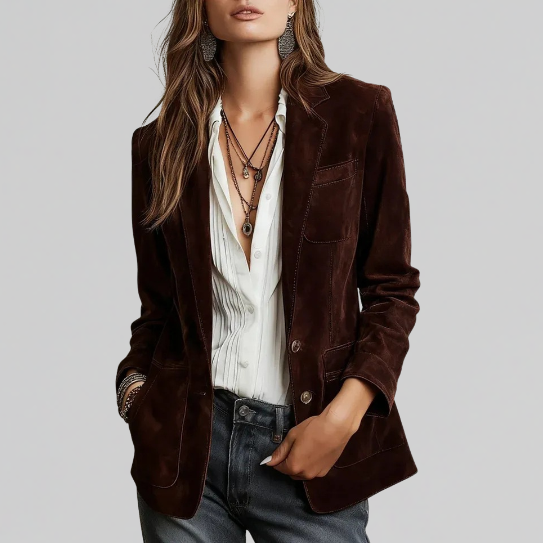 Annette | Soft Suede-Touch Blazer