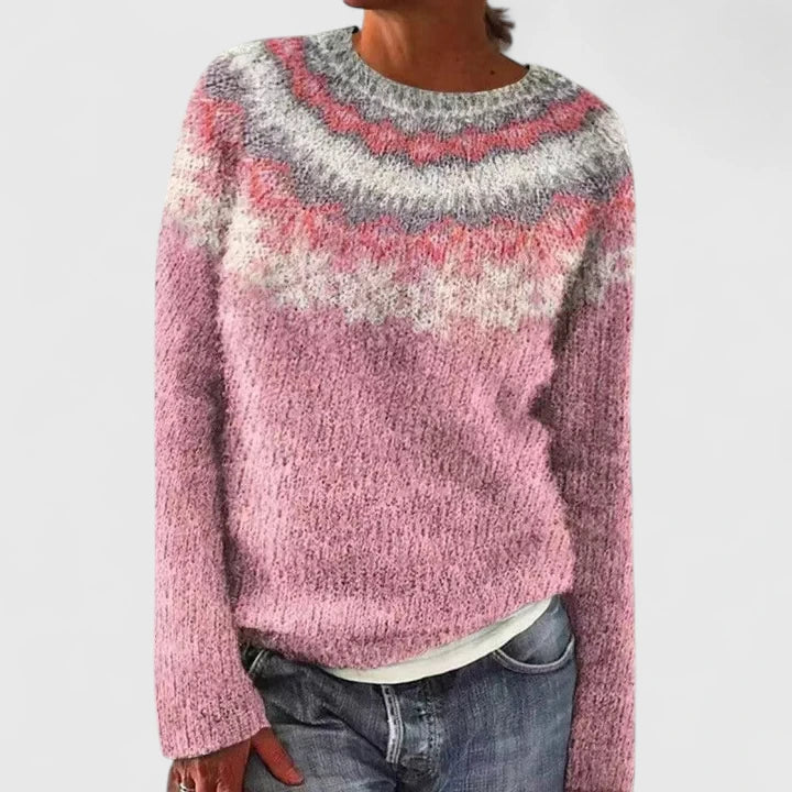 Ansley | Soft Patterned Knit Sweater