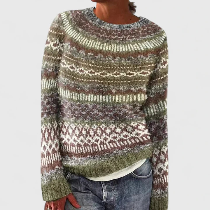 Ansley | Soft Patterned Knit Sweater