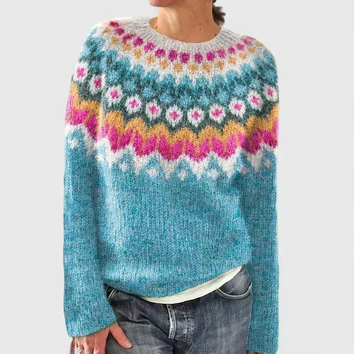 Ansley | Soft Patterned Knit Sweater