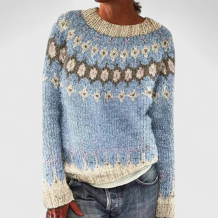 Ansley | Soft Patterned Knit Sweater