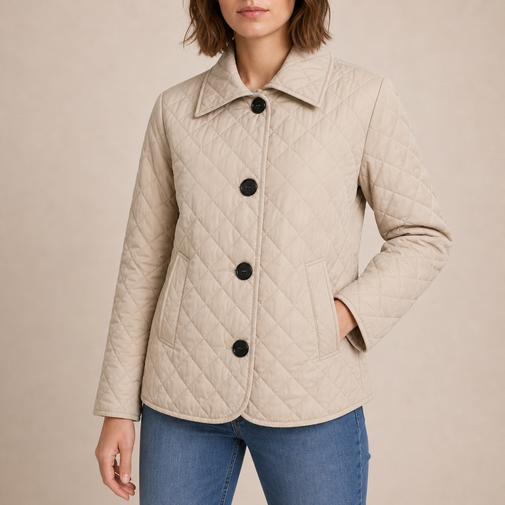 Ariella | Classic Quilted Button Jacket