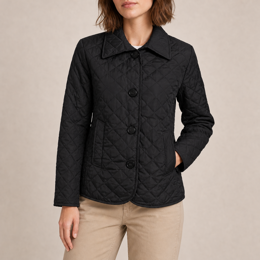 Ariella | Classic Quilted Button Jacket
