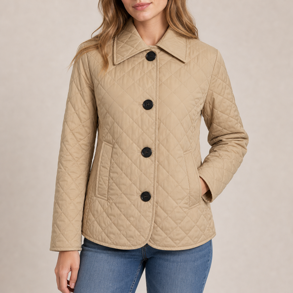 Ariella | Classic Quilted Button Jacket