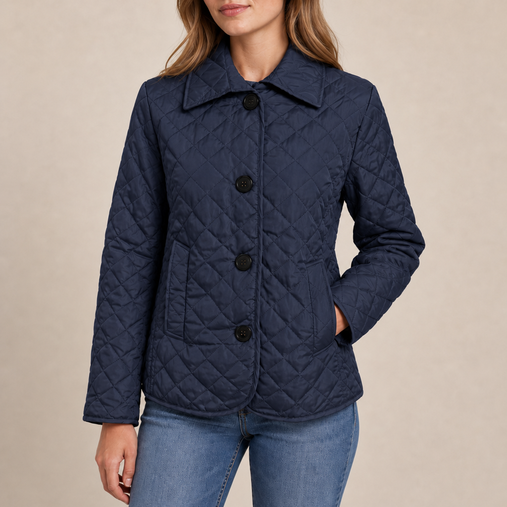 Ariella | Classic Quilted Button Jacket