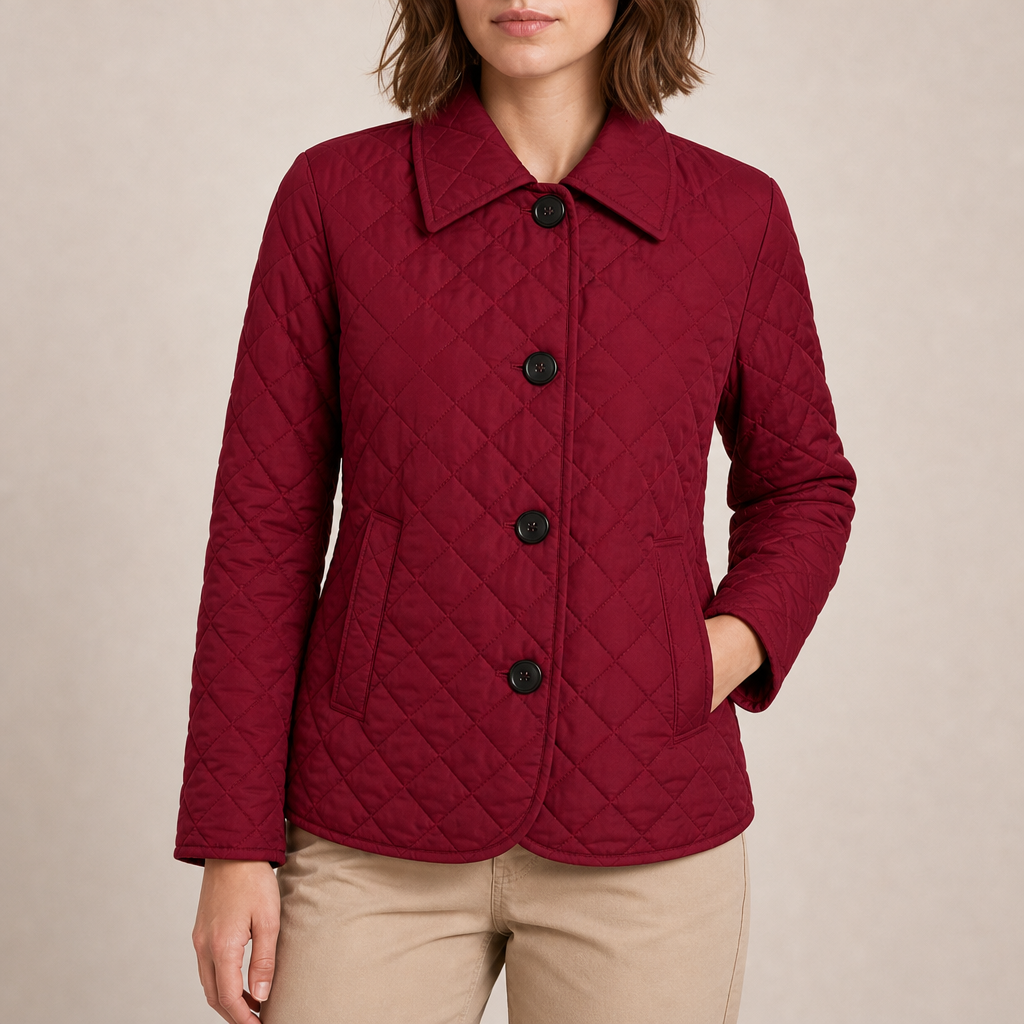 Ariella | Classic Quilted Button Jacket