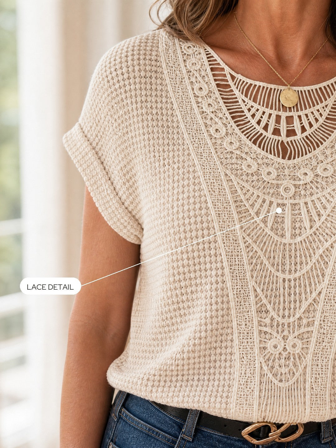 Arielle | Lace Detail Evening Top