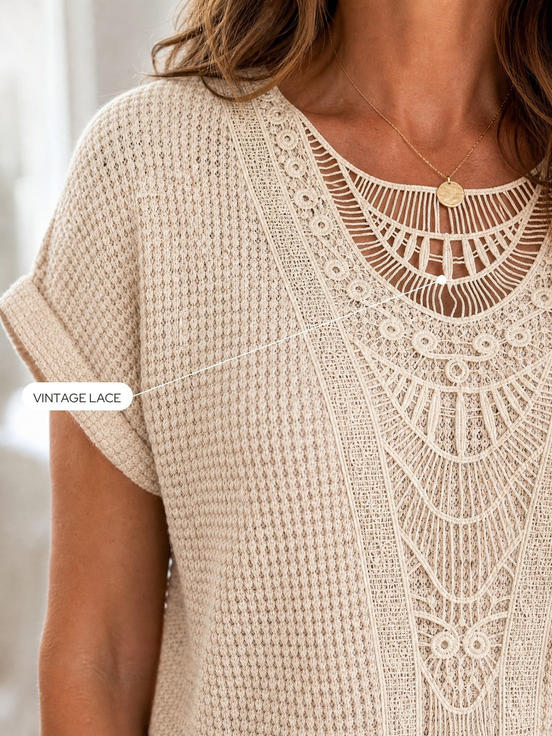Arielle | Lace Detail Evening Top
