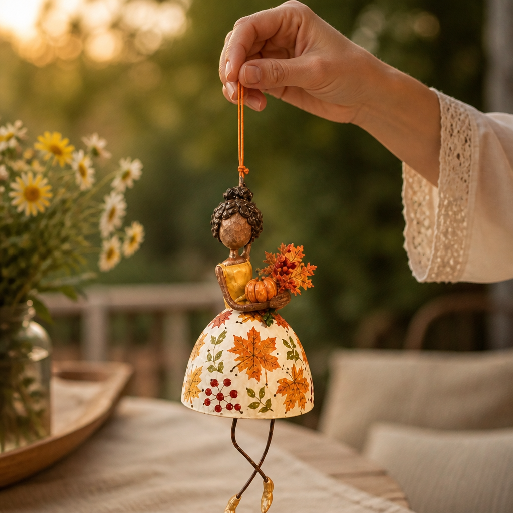 Painted Dancing Lady Figurine Hanging Ornament
