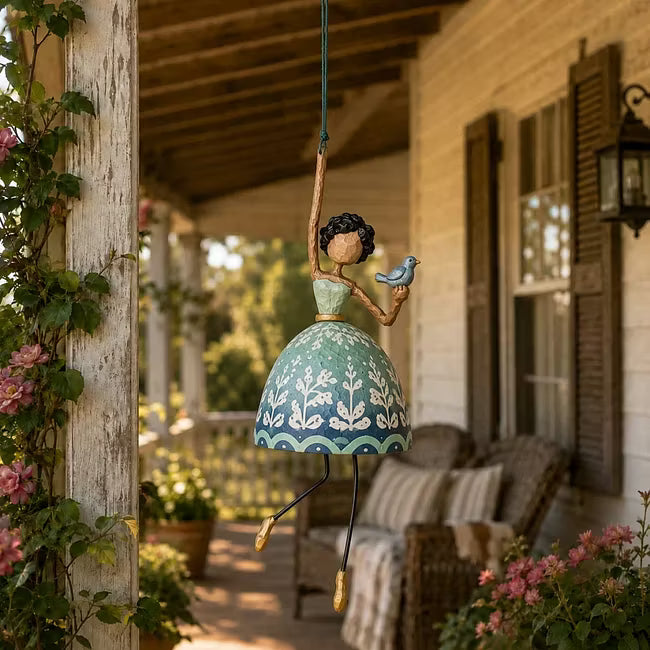 Painted Dancing Lady Figurine Hanging Ornament