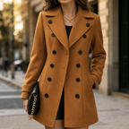 Ashleigh | Double-Breasted Mid-Thigh Coat
