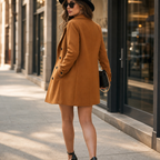 Ashleigh | Double-Breasted Mid-Thigh Coat