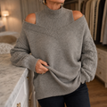 Ava | Cozy Off-Shoulder Cable-Knit Sweater