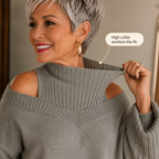 Ava | Cozy Off-Shoulder Cable-Knit Sweater