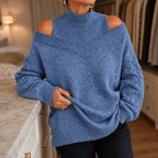 Ava | Cozy Off-Shoulder Cable-Knit Sweater