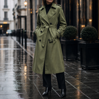 Barbara | Minimal Double-Breasted Trench Coat