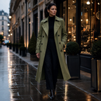Barbara | Minimal Double-Breasted Trench Coat