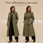 Barbara | Minimal Double-Breasted Trench Coat