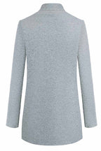 Becky | Refined Collarless Open Front Coat