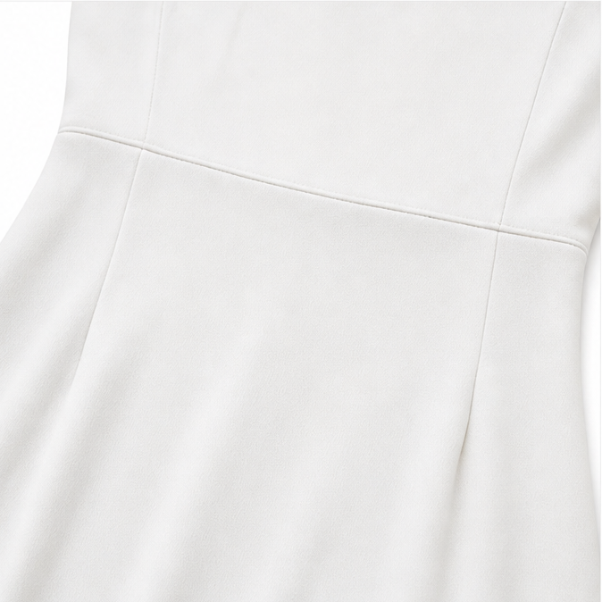 Brenda | Pearl-Trim Slit Sleeve Pencil Midi Dress