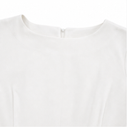 Brenda | Pearl-Trim Slit Sleeve Pencil Midi Dress