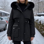 Bria | Cozy Faux Fur Hood Puffer Coat