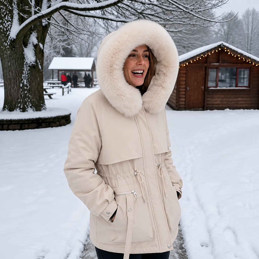 Bria | Cozy Faux Fur Hood Puffer Coat