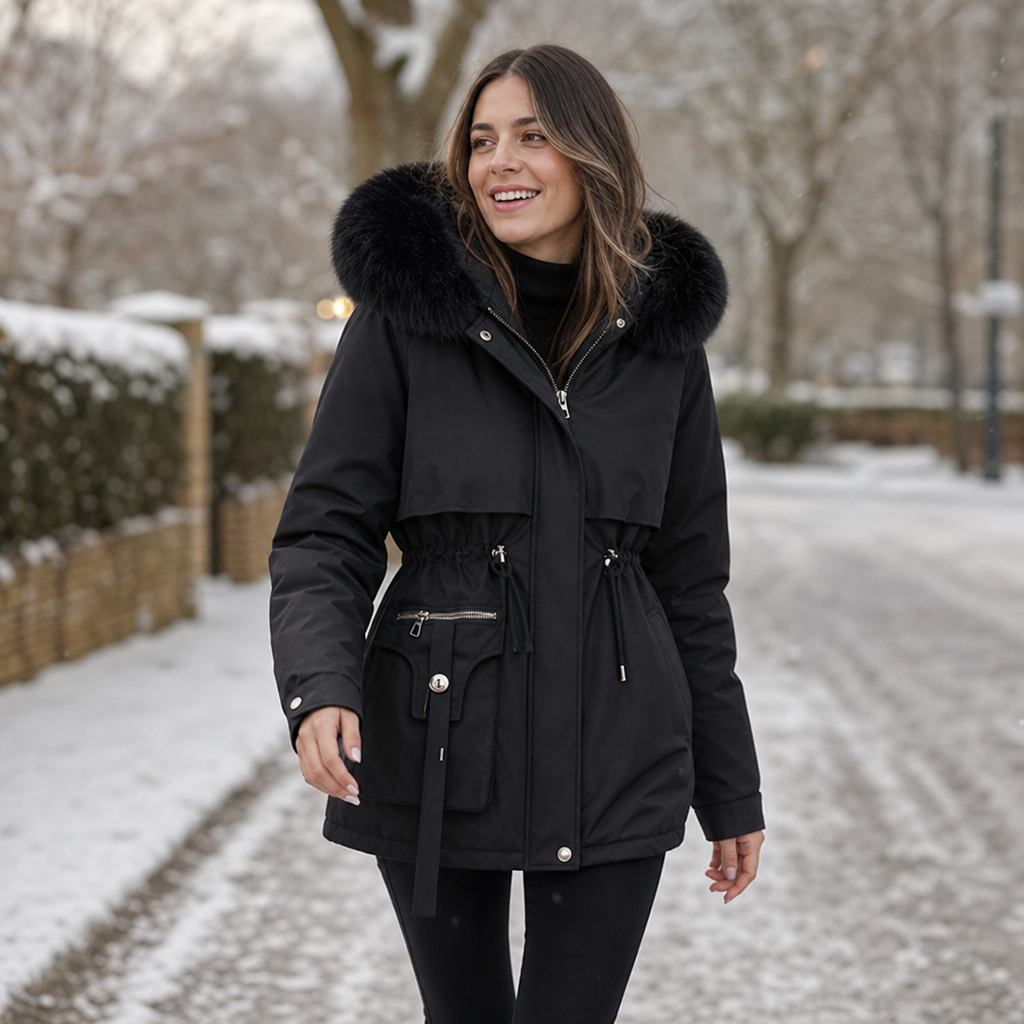 Bria | Cozy Faux Fur Hood Puffer Coat