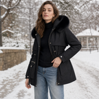 Bria | Cozy Faux Fur Hood Puffer Coat