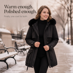 Bria | Cozy Faux Fur Hood Puffer Coat