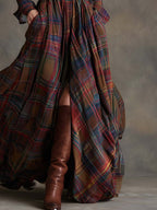 Briana | Classic Plaid Shirt Dress