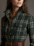 Briana | Classic Plaid Shirt Dress