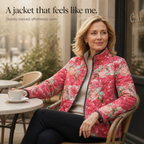 Bridgette | Elegant Floral Quilted Jacket