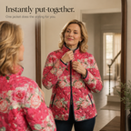 Bridgette | Elegant Floral Quilted Jacket