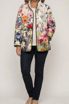 Bridgette | Elegant Floral Quilted Jacket