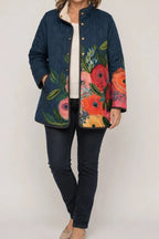 Bridgette | Elegant Floral Quilted Jacket