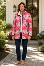 Bridgette | Elegant Floral Quilted Jacket