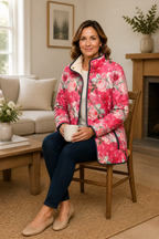 Bridgette | Elegant Floral Quilted Jacket