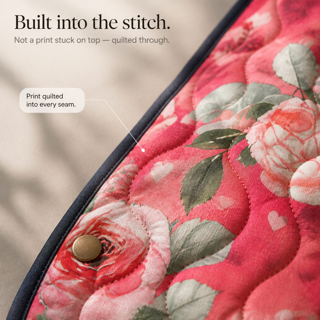 Bridgette | Elegant Floral Quilted Jacket