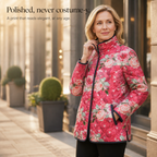 Bridgette | Elegant Floral Quilted Jacket