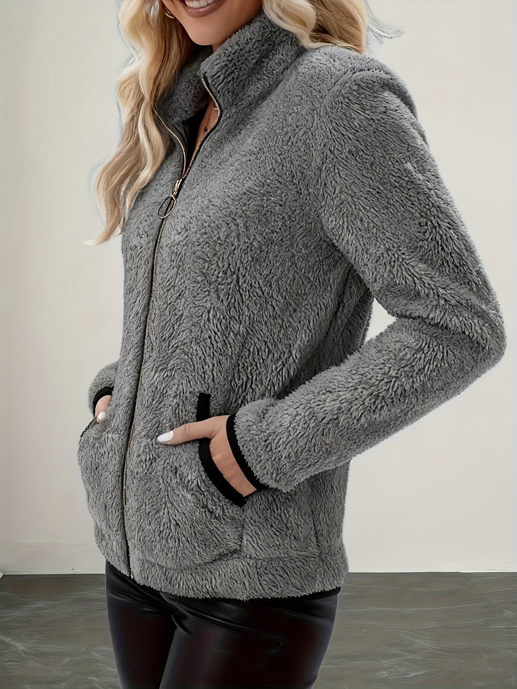 Britney | Cozy Zip-Up Jacket with Pockets