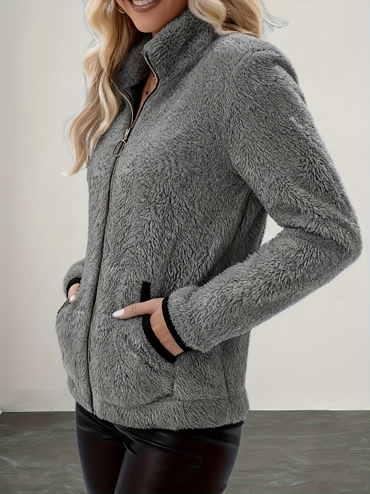 Britney | Cozy Zip-Up Jacket with Pockets